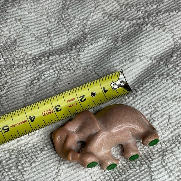 Hand Carved Natural Stone Elephant‎ - Picture 3 of 3